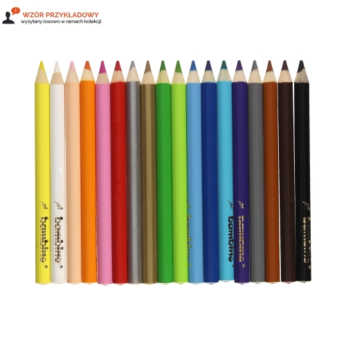 Kredki ołówkowe 18kol drewno Bambino