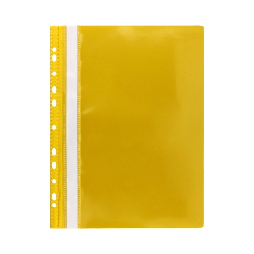Skoroszyt miękki perforacja A4/PP żółty PantaPlast