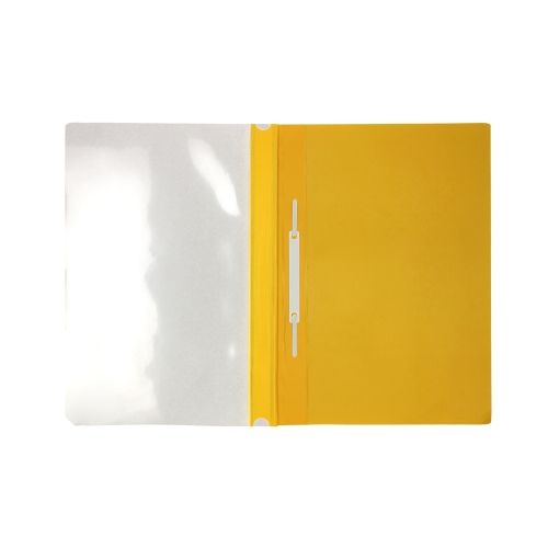 Skoroszyt miękki perforacja A4/PP żółty PantaPlast