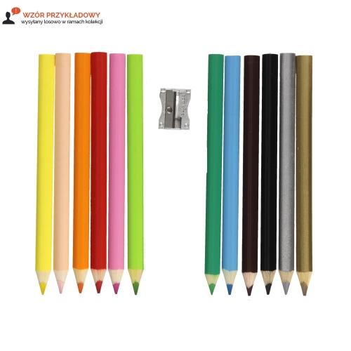 Kredki ołówkowe 12kol trójkątne Jumbo Bambino