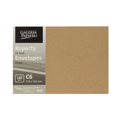 Koperty C6 ciemnobeżowe Kraft 120g (10)