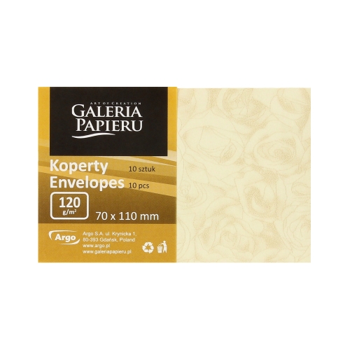 Koperty 70x110 kremowe róże 120g (10)