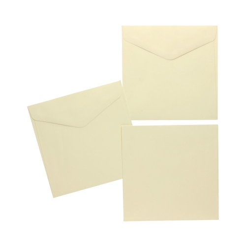 Koperty 160x160 gładkie jasnokremowe 120g (10)