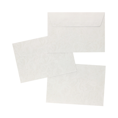 Koperty C6 białe Róże 120g (10)