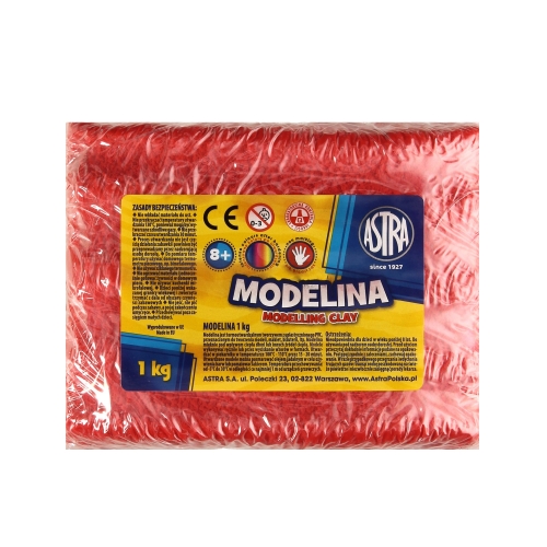 Modelina 1kg czerwona Astra