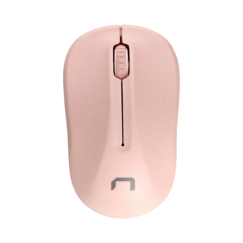 Mysz optyczna bezprzewodowa USB różowo-biała Natec Toucan