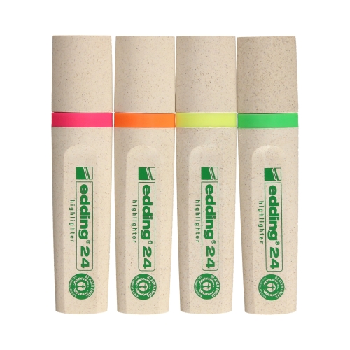 Zakreślacz 4kol etui Edding 24 EcoLine