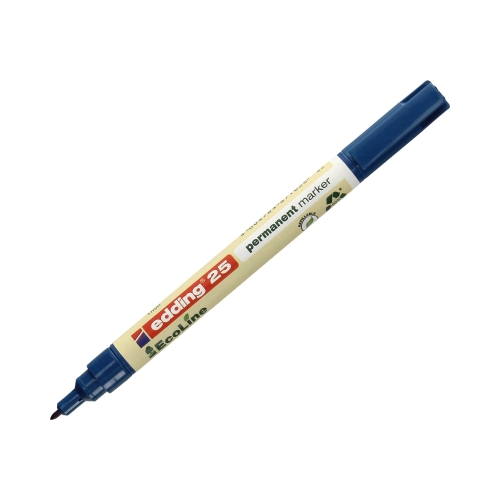 Marker permanentny 1.00mm niebieski okragły Edding 25 EkoLine