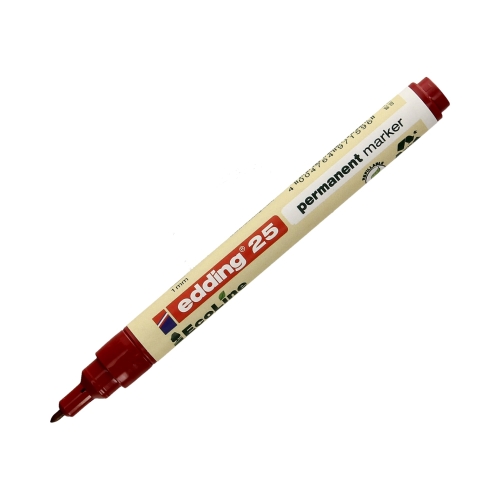 Marker permanentny 1.00mm 4kol okragły Edding 25 EkoLine