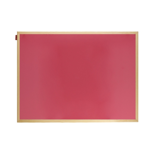 Tablica suchościeralno-magnetyczna 60x90 różowa drewno Memoboards