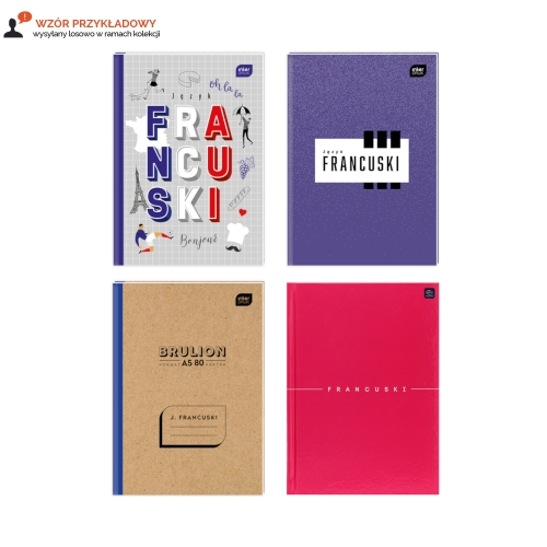 Brulion A5/80 kratka TO język francuski Interdruk