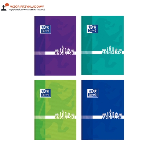 Brulion A5/80 kratka j.angielski Oxford 400128289