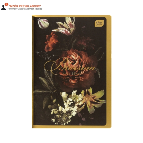 Zeszyt A5/80 kratka metallic Satin Gold Interdruk