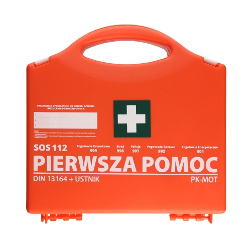 Apteczka zakładowa z/wyposażenie DIN13164 +ustnik PK-MOT K10
