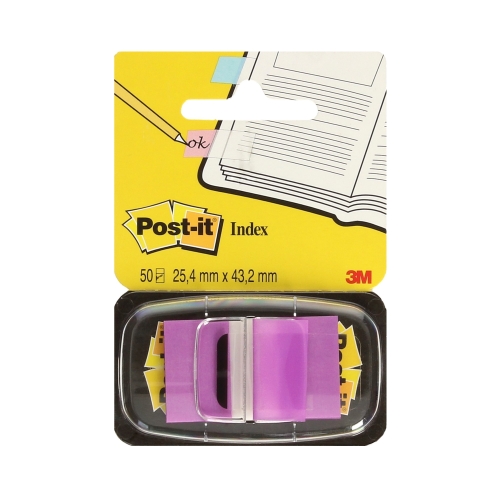 Zakładki indeksujące 25x43/50 purpurowe P-it