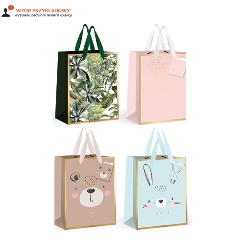 Torebka ozdobna Jumbo 33x46x10 Gold Interdruk