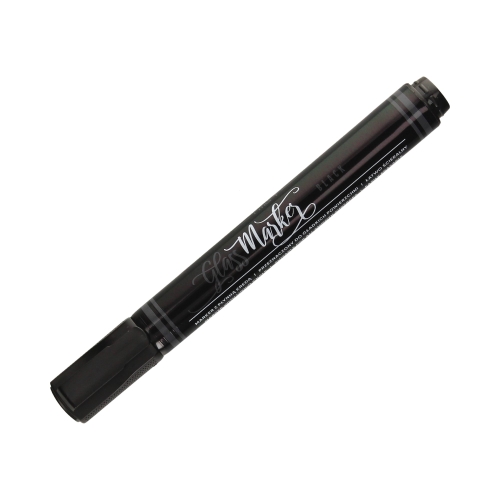 Marker szkło 1.5-3.0mm czarny okrągły RystorNew RMG1