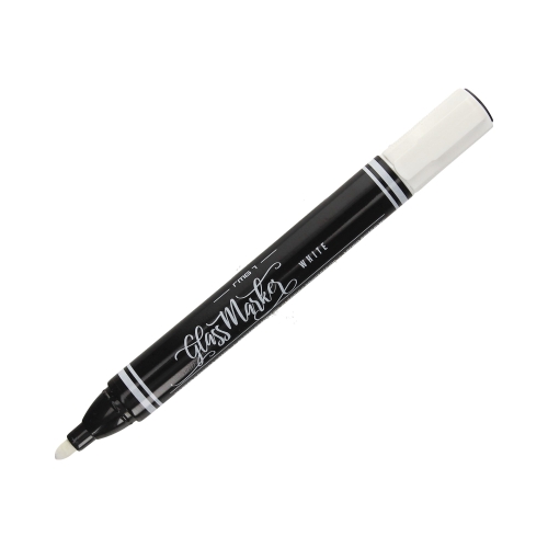 Marker szkło 1.5-3.0mm biały okrągły RystorNew RMG1