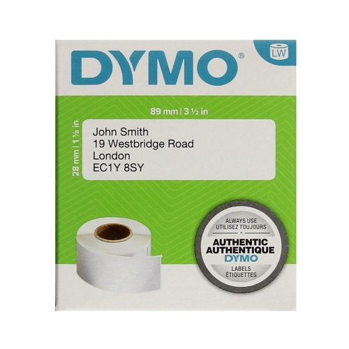 Etykiety uniwersalne 89x28 białe Dymo (2x130)