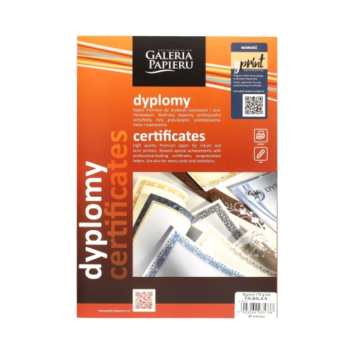 Dyplom A4 170g Falbala niebieska (25)