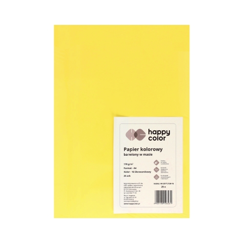 Karton kolor A4 żółty Yoy Happy Color (25)