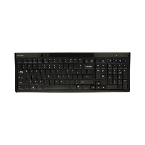Klawiatura płaska przewodowa USB czarna Kensington WW