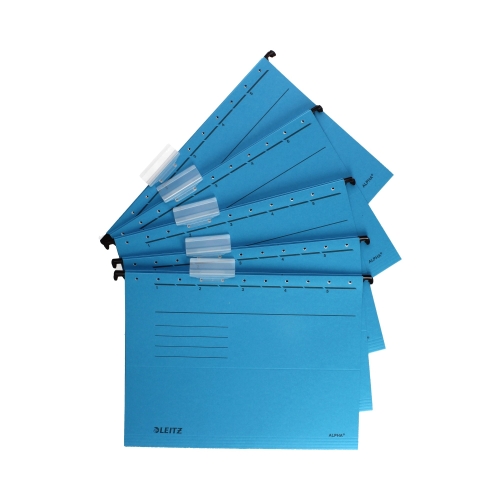 Kartoteka na teczki zawieszane czarna z/w Leitz