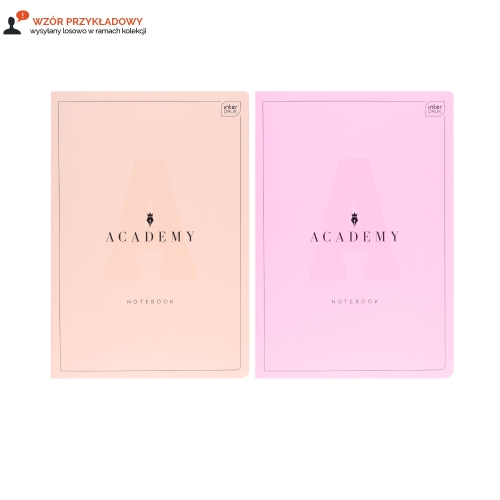 Zeszyt A4/60 kratka Academy pastel Interdruk 90g