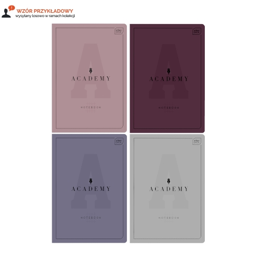 Brulion B5/128 kratka PT Academy Interdruk 90g