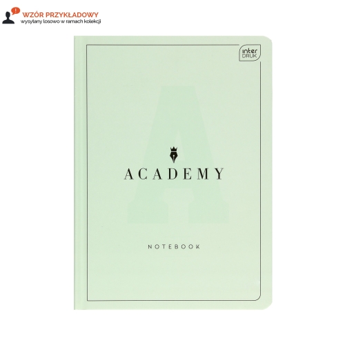 Brulion A5/96 kratka Academy pastel Interdruk 90g