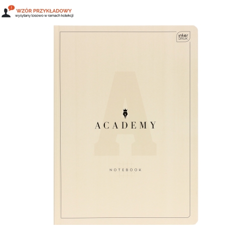 Brulion A4/96 kratka Academy pastel Interdruk 90g