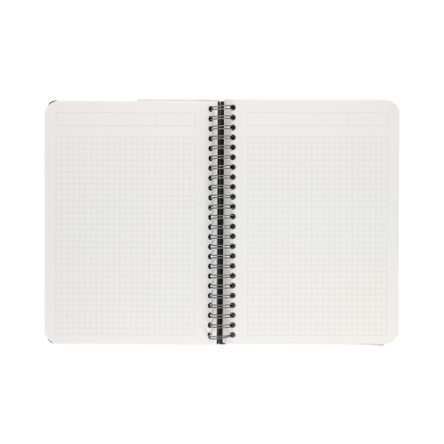 Kołonotatnik A5/90 kratka  szary Office PP Leitz