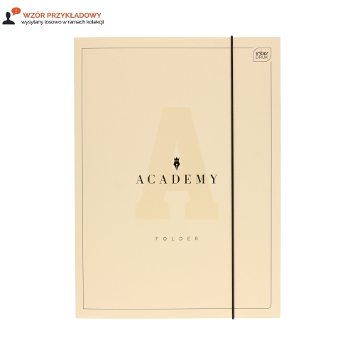 Teczka gumka A4+ Academy pastel Interdruk