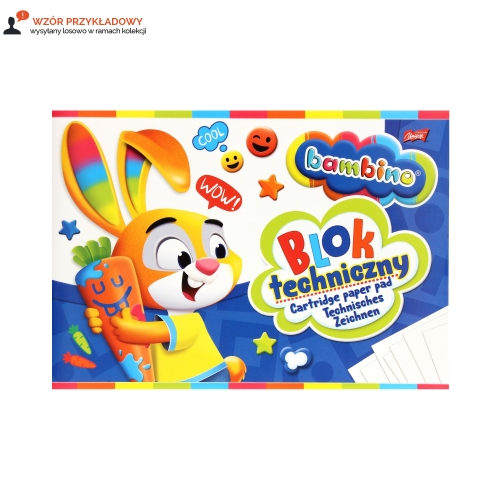 Blok techniczny A4/10 biały Strzegom