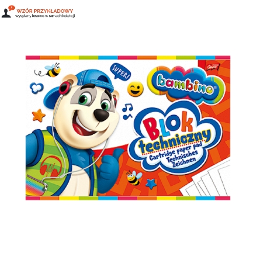 Blok techniczny A4/10 biały Strzegom