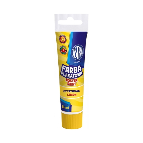Farba plakatowa cytryna 30ml Astra