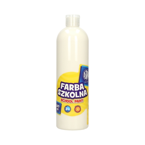 Farba szkolna biała 500ml Astra