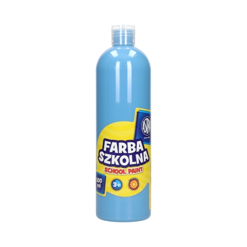 Farba szkolna niebieska 500ml Astra