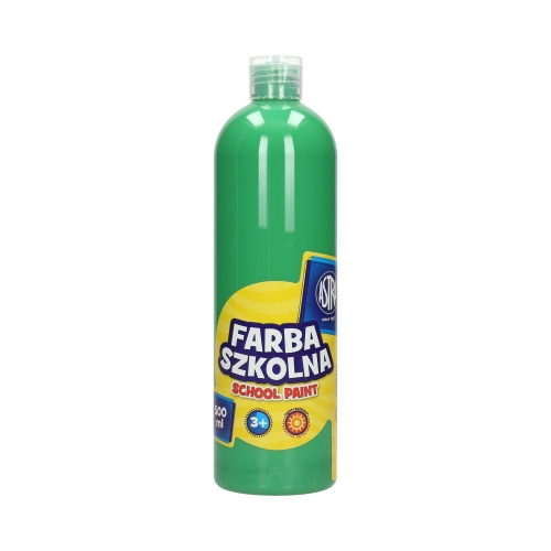 Farba szkolna jasnozielona 500ml Astra