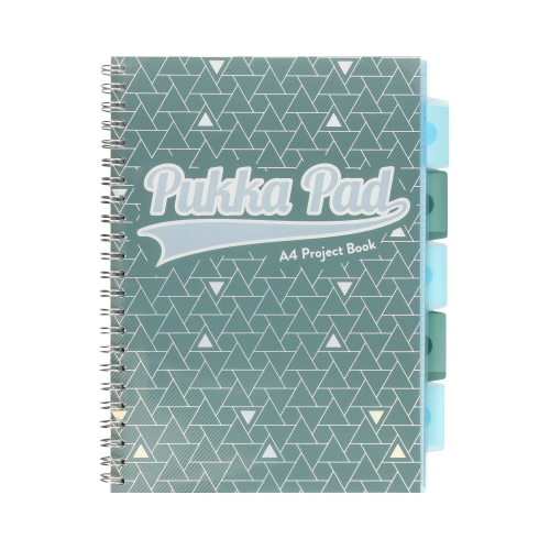 Kołozeszyt A4/200str kratka ciemnozielony Glee  Pukka