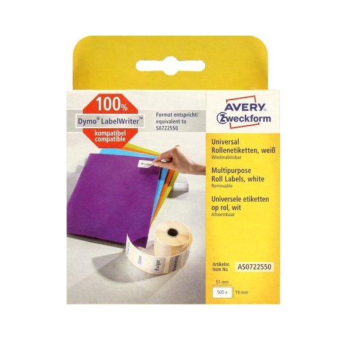 Etykiety uniwersalne 19x51 termiczne Zweckform (500)