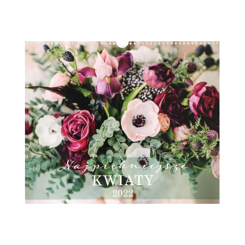 Kalendarz planszowy 33.5x40 Kwiaty Interdruk