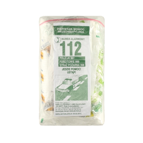 Wyposażenie apteczki DIN13164 PK-MOT