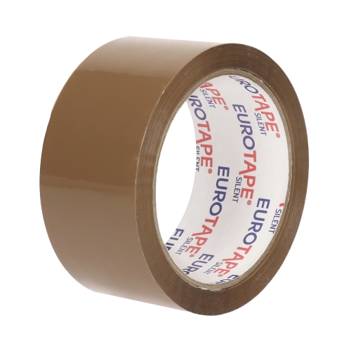 Taśma klejąca 48mmx60y brązowa cichoodwijalna Dalpo