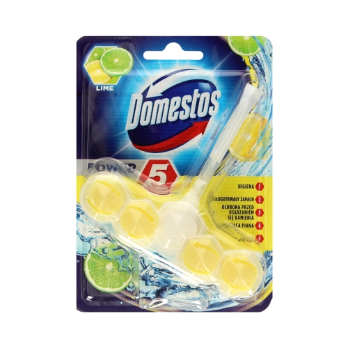 Kostka WC 55g Power 5 Domestos Lime