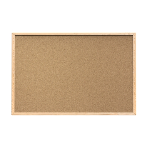 Tablica korkowa 80x50 drewno Memobe