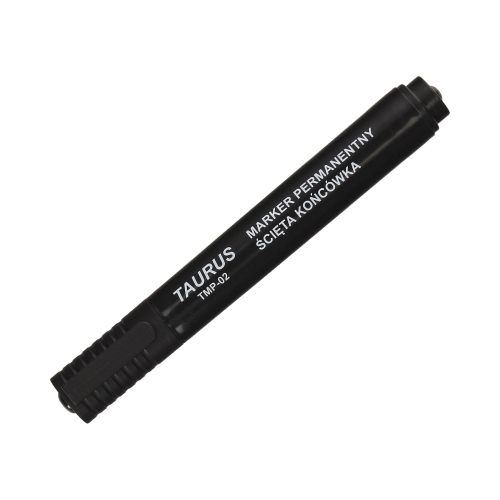 Marker permanentny 1.0-5.0mm czarny ścięty Taurus TMP-02
