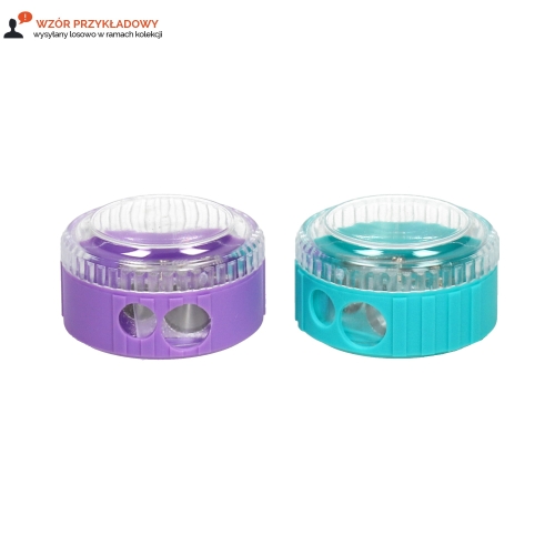 Temperówka podwójna metalowa pojemnik Kamet