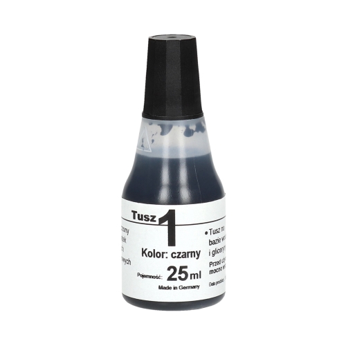 Tusz stemple 25ml czarny gumowe Colop Jedynka