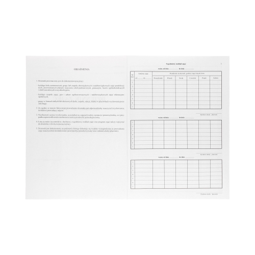 Dziennik zajęć pozalekcyjnych A4/16